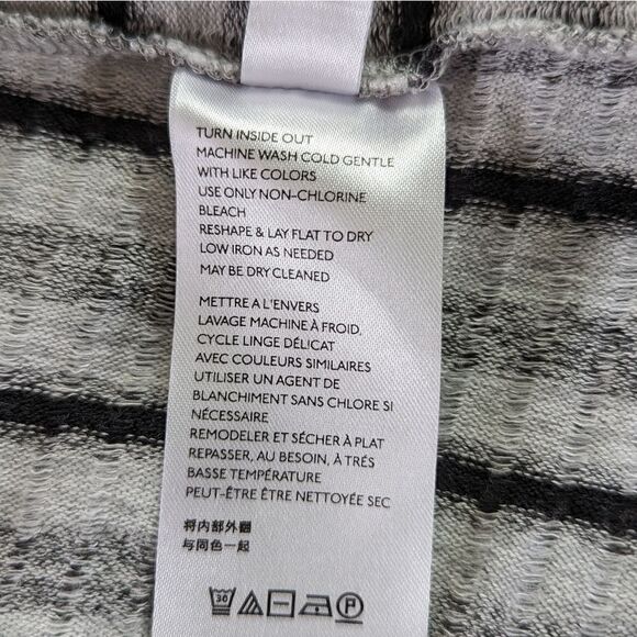 Anthropologie Striped Cowl Neck Top XS Cozycore Countryside Preppy Cabincore - Picture 12 of 13